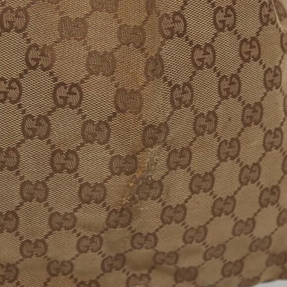 GUCCI GG Canvas Shoulder Bag Beige Gold 001 001 - Picture 4 of 16